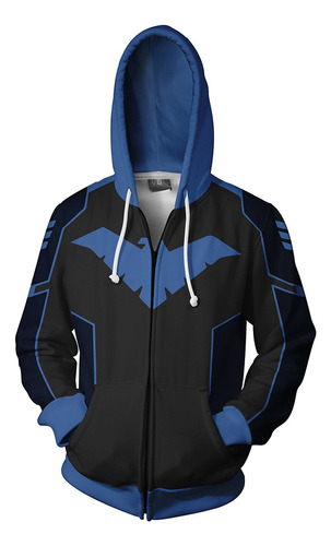 Halloween Superhéroe Robin Nightwing Sudadera Cosplay 3d