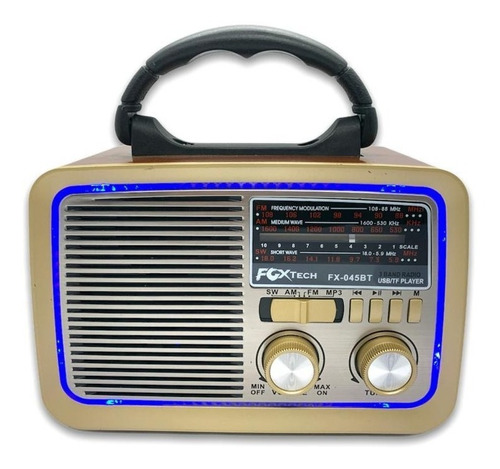 Radio Portátil Am/fm Recargable Bluetooth Mp3