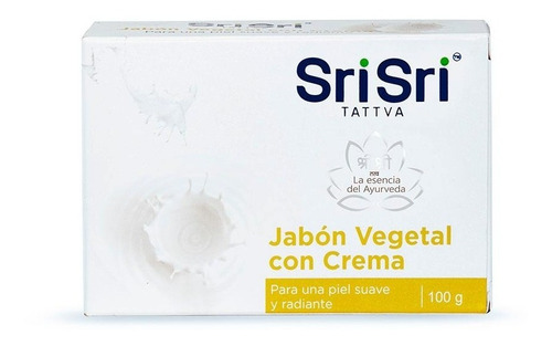 Jabón Vegetal Con Crema De Leche 100 Gr - Sri Sri Tattva