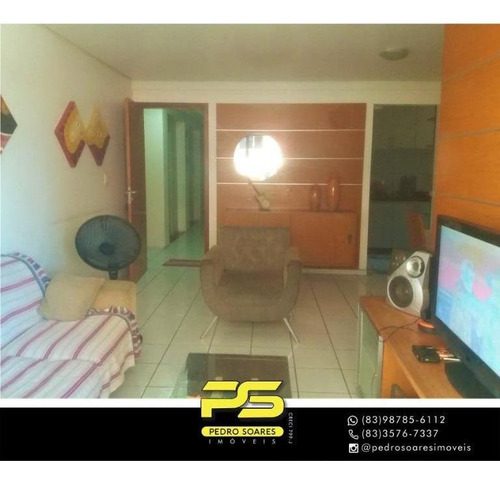 Apartamento Com 3 Dormitórios À Venda, 90 M² Por R$ 355.000 - Cabo Branco - João Pessoa/pb - Ap4446