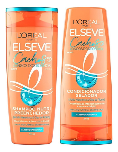 Kit Loreal Paris Elseve Shampoo Condicionador Cachos Sonhos