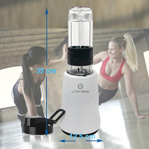 Licuadora Fitness Mini Blanca 600 Ml Deportiva Sportlic