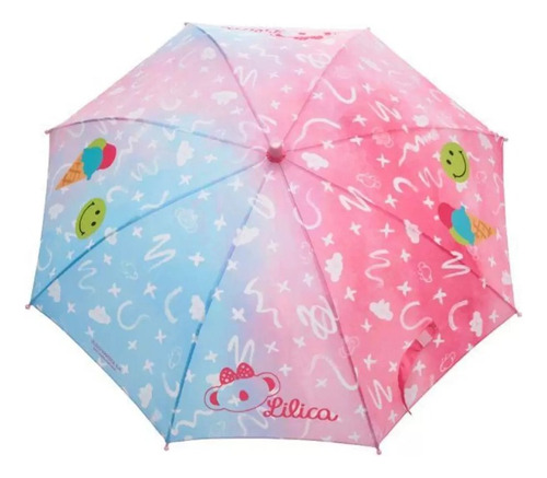 Guarda Chuva Lilica Ripilica Infantil Menina Cor Rosa