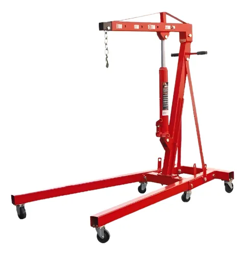 Pluma Guinche Grua Plegable Levanta Motores 2 Ton Reforzada
