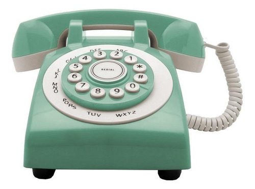 Teléfono Gato Retro Phone 70' fijo - color verde