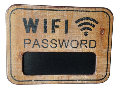 Cartel Wifi Password Con Pizarra Excelente