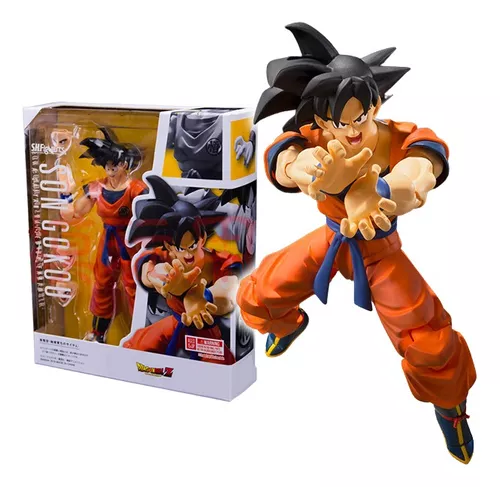 Boneco dragon ball super articulado colecionavel goku blue