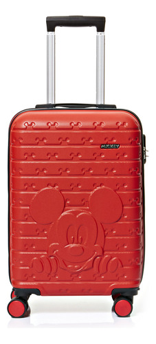 Mala Viagem De Bordo Pequena Rodinha 360° Mickey Mouse Disney Cor Vermelho Mf10405my-p-vm Luxcel