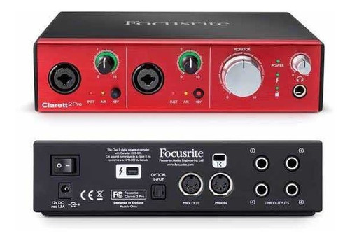 Focusrite Clarett 2pre Interfaz De Audio Profesional Usb
