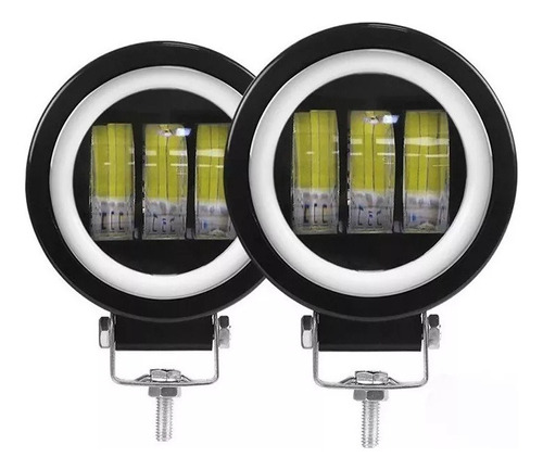 Faro Ojo De Angel Led Redondo 3,5 Pulgadas 30w Motos Camion