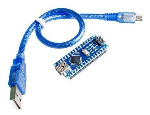 Imagem 4 de 4 de Placa Nano V3 Atmega328 Com Cabo Usb Compatível Com Arduino