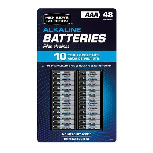 Paquete De Baterías Alcalinas Doble Aaa De 48 Unidades