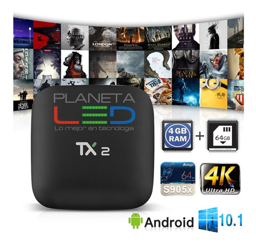 Imagen 1 de 3 de Tv Box Tx9 8 Ram 128 G Interna Android 11.1 Netflix You Tube