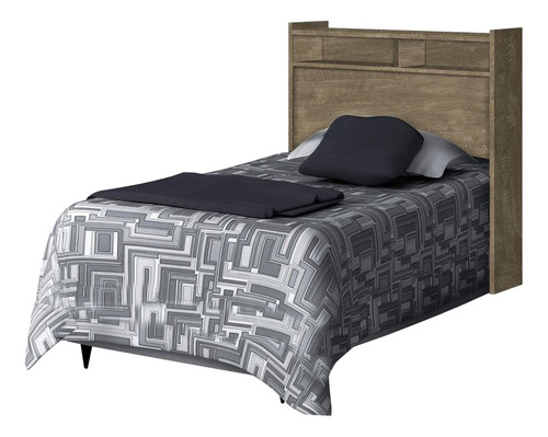  Cabeceira de cama Cambel Móveis Melissa 1 corpo 95cm x 121cm noce