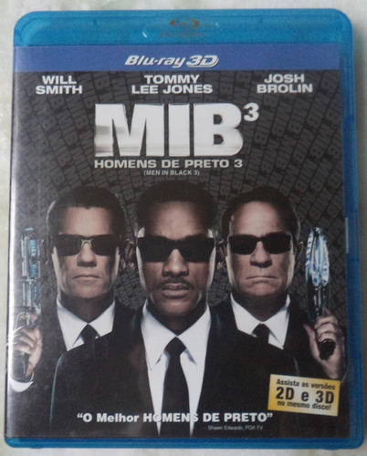 Blu-ray 3d Homens De Preto 3 (Usado)