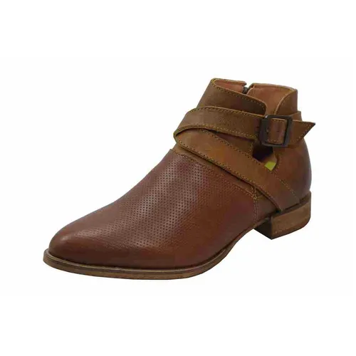 Bot n Paruno Vib Cafe Dama Mujer Zapatos Rudos Env o gratis