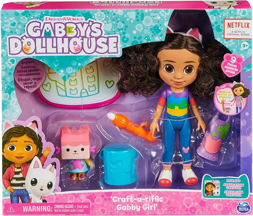 Gabbys Dollhouse Muñeca Deluxe Craft-a-riffic Con Accesorios