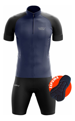 Conjunto De Ciclismo Roupa Camisa + Bermuda Acolchoada Bike