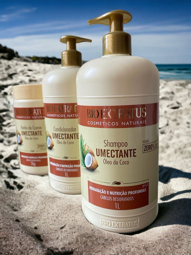 Kit 1 Shampoo 1 Condicionador 1 Banho De Creme 1l