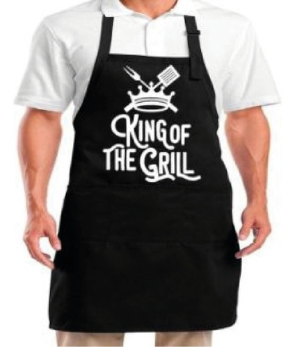 Delantal Estampado King Of The Grill - Asador Personalizado