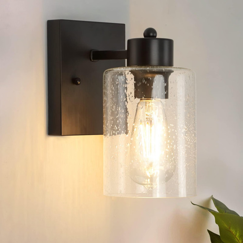 Depuley Apliques De Pared Negros Mate, Tocador De Baño Indus