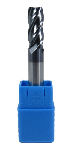 Fresa Topo Metal Duro 10mm 4 Cortes Com Cobertura Tialn