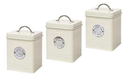 Botes De Cocina Decorativos De 3 Piezas Con Tapas Para