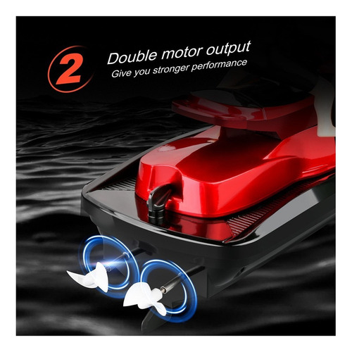 2,4 Ghz Resistente Al Agua 20 Km/h Rc Barco Alto Control