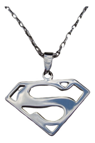 Dije Superman Acero Quirúrgico Con Cadena