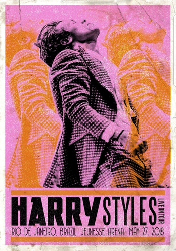 Poster Harry Styles Show Rio 30x45cm Cartaz Plastificado