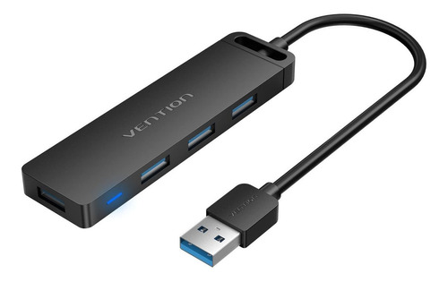 Vention - Concentrador Usb 3.0 De 4 Puertos Usb Ultradelgado