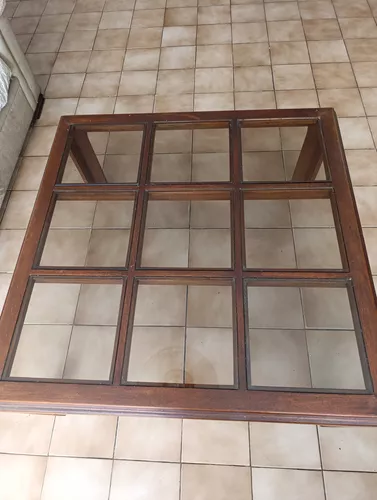 Mesa De Centro Con Vidrio (Usado)