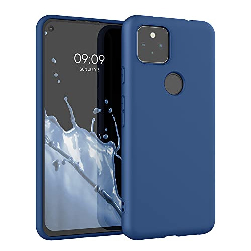 Funda Para Google Pixel 5a 5g Cornflower Azul Delgada Tpu Si