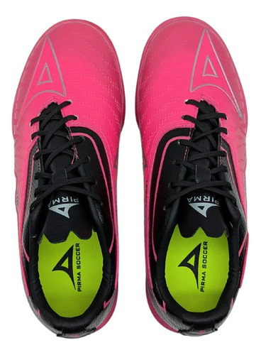 Tenis Fútbol Rápido Turf Caballero Pirma 3051 Negro Rosa