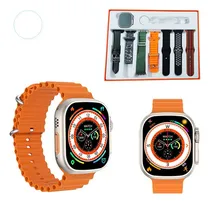 Comprar Smartwatch 9 Ultra NFC Android iOS Apple con 7 pulseras, funda y 2 protectores de pantalla