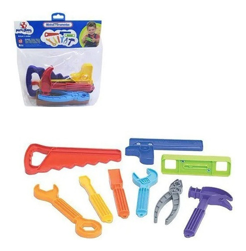 Kit Ferramenta Infantil 9 Peças Mercotoys 415