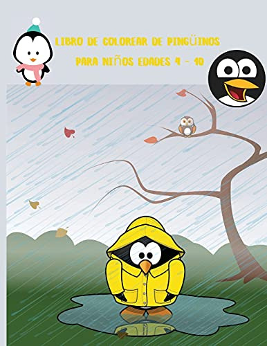 Libro De Colorear De Pingüinos Para Niños Edades 4 - 10: 35