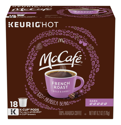 Mccafe French Dark Roast K-cup Capsulas De Cafe (18 Capsulas