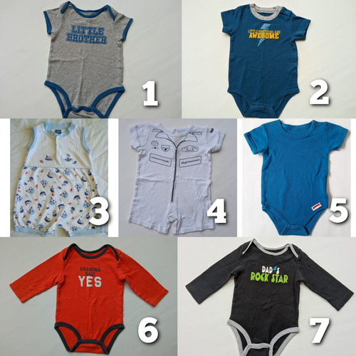 Bodys De Bebés. Marca Mothercar/ Kids Colors