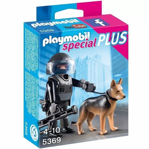 Policia Táctico Con Perro Playmobil 5369 S.plus Vavi Toys