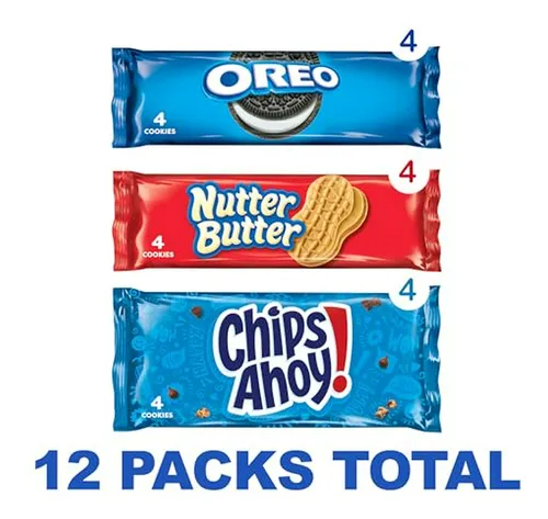 Paquete De Variedad De Galletas Nabisco, Oreo, Nutter Butter