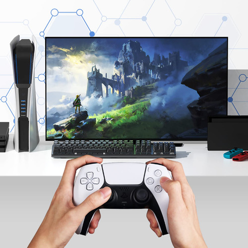 Hub Usb Yoxzus Para Ps5, Compatível Com Expansor De Porta Us