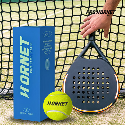 Pelotas De Padel Tenis Pro Hornet Padel Sin Presión 12 Bolas