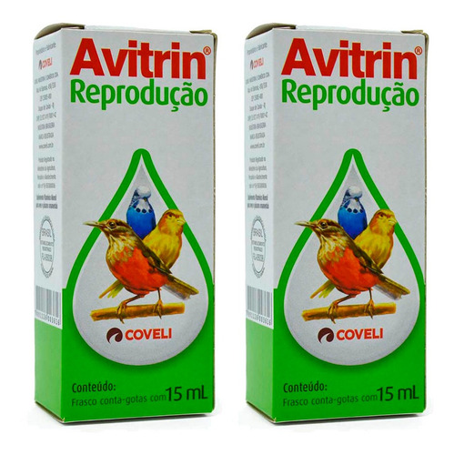 Kit 2 Avitrin Reprodução 15ml Coveli Aumenta A Fertilidade