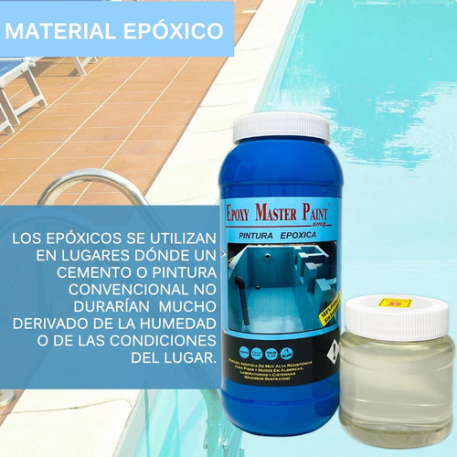 Imagen 8 de 10 de Pintura Para Alberca 1kg Larga Durabilidad