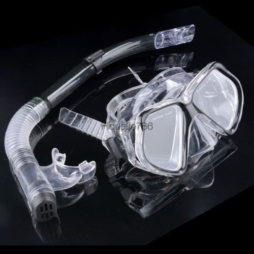 Imagen 1 de 5 de Sistema De Gafas De Snorkel Silicona Buceo Máscara Anti Nieb