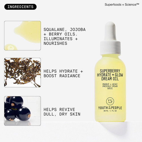 Aceite Facial Hidratante Superberry De Youth To The People P