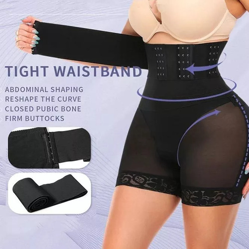 Faja Pantalón Modelador Abdomen Cintura Faja 360° Negro M
