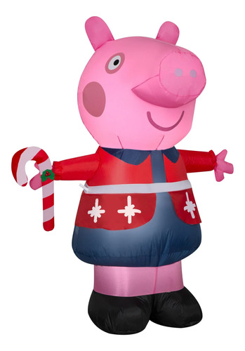Airblown  Peppa Pig Inflable De Navidad De 1.37 Metros