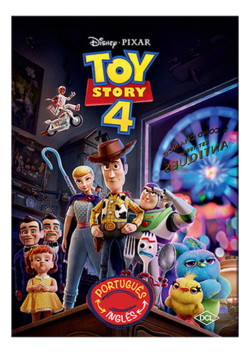 Livro Disney - Bilíngue - Toy Story 4 - (capa Almofadada)